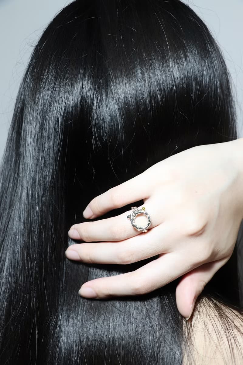 class a 橄欖珠珠 純銀鍊戒 rings