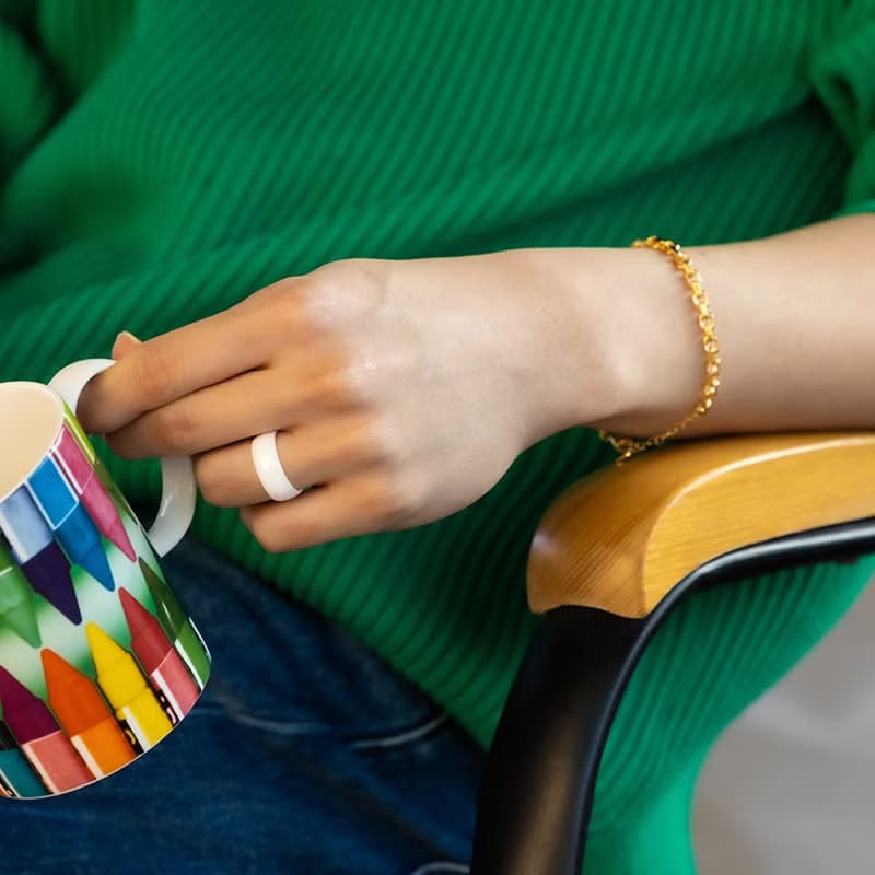 LA LIGNE CERAMIC RING_WHITE