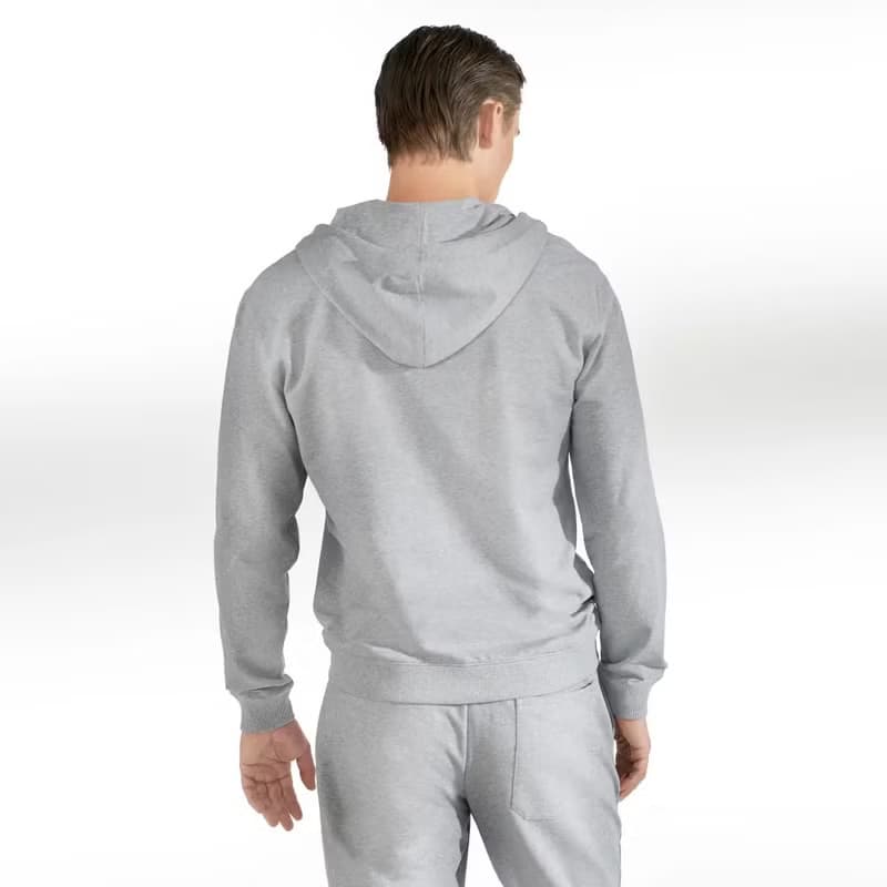 北歐極簡 - Zip Hoodie 經典拉鍊連帽外套 - 灰