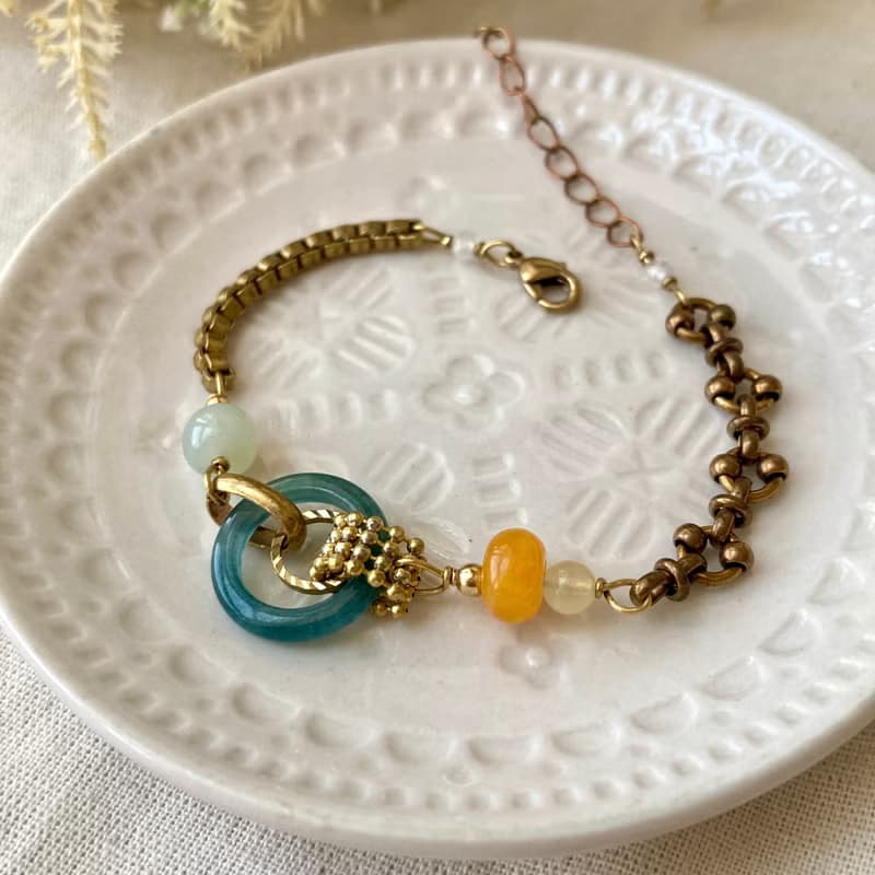 老林雜貨 | 翡翠圈圈設計手鍊