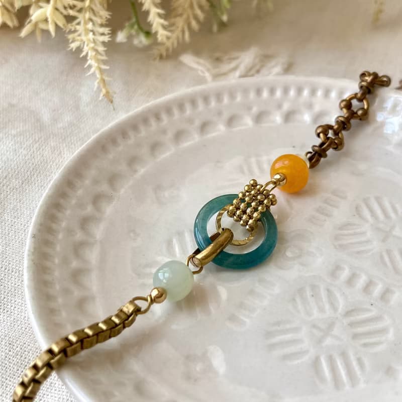 老林雜貨 | 翡翠圈圈設計手鍊