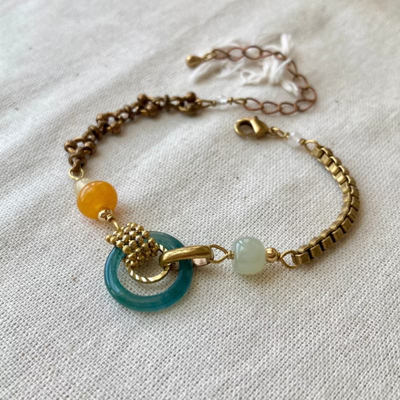 老林雜貨 | 翡翠圈圈設計手鍊