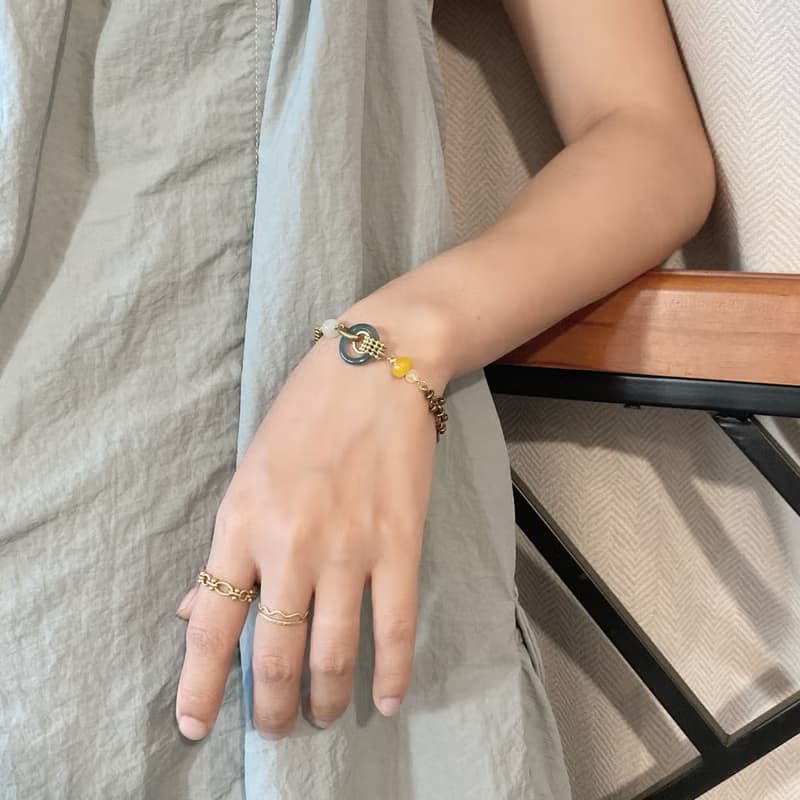 老林雜貨 | 翡翠圈圈設計手鍊