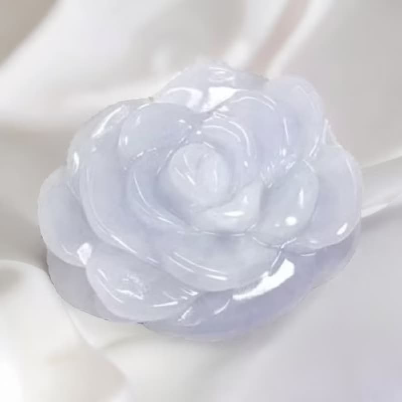 紫羅蘭翡翠牡丹花 | 天然緬甸A貨翡翠 | 送禮