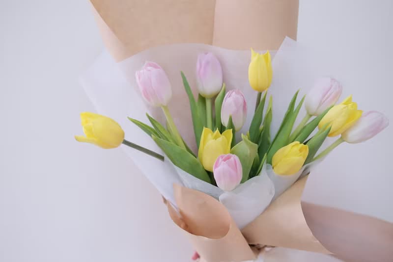2025情人節 鬱金香 韓式花束  生日花束 女友禮物