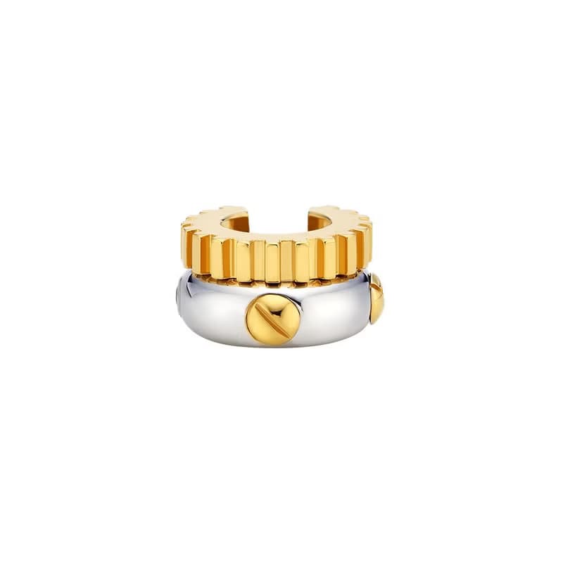 TIME SCREW COGWHEEL EAR CUFF