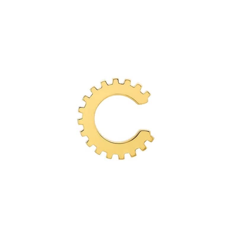 TIME SCREW COGWHEEL EAR CUFF