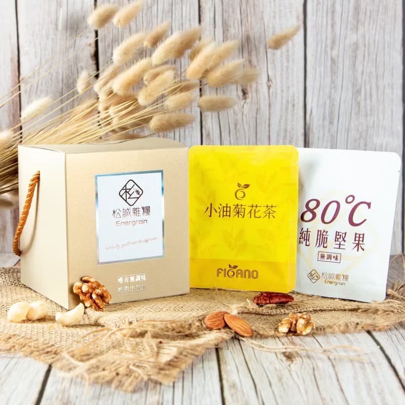 【中秋禮盒】鉑金禮盒_堅果油菊花茶
