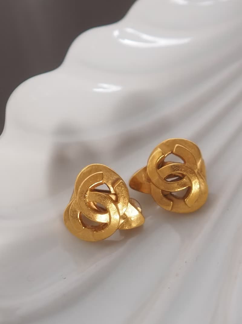 CHANEL シャネル ココ ハート イヤリング ゴールド ヴィンテージ