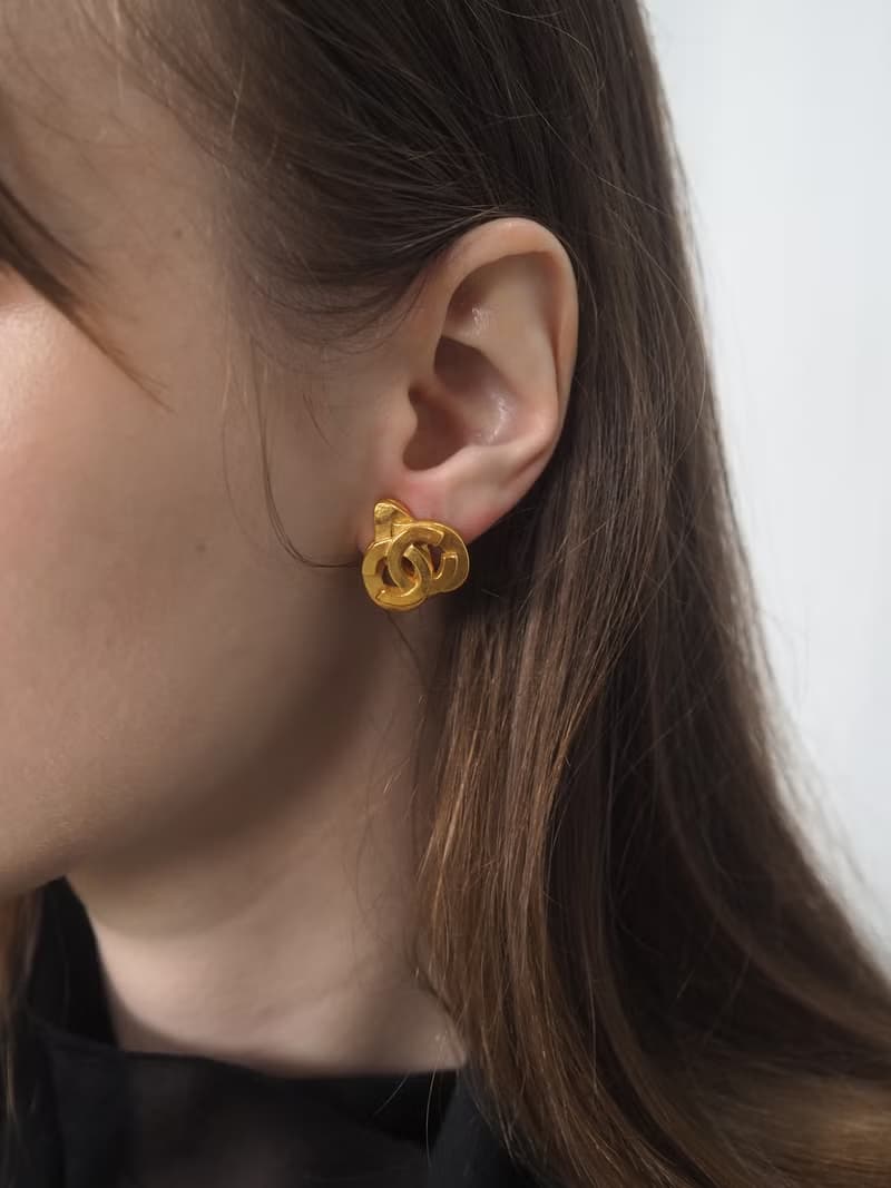 CHANEL シャネル ココ ハート イヤリング ゴールド ヴィンテージ