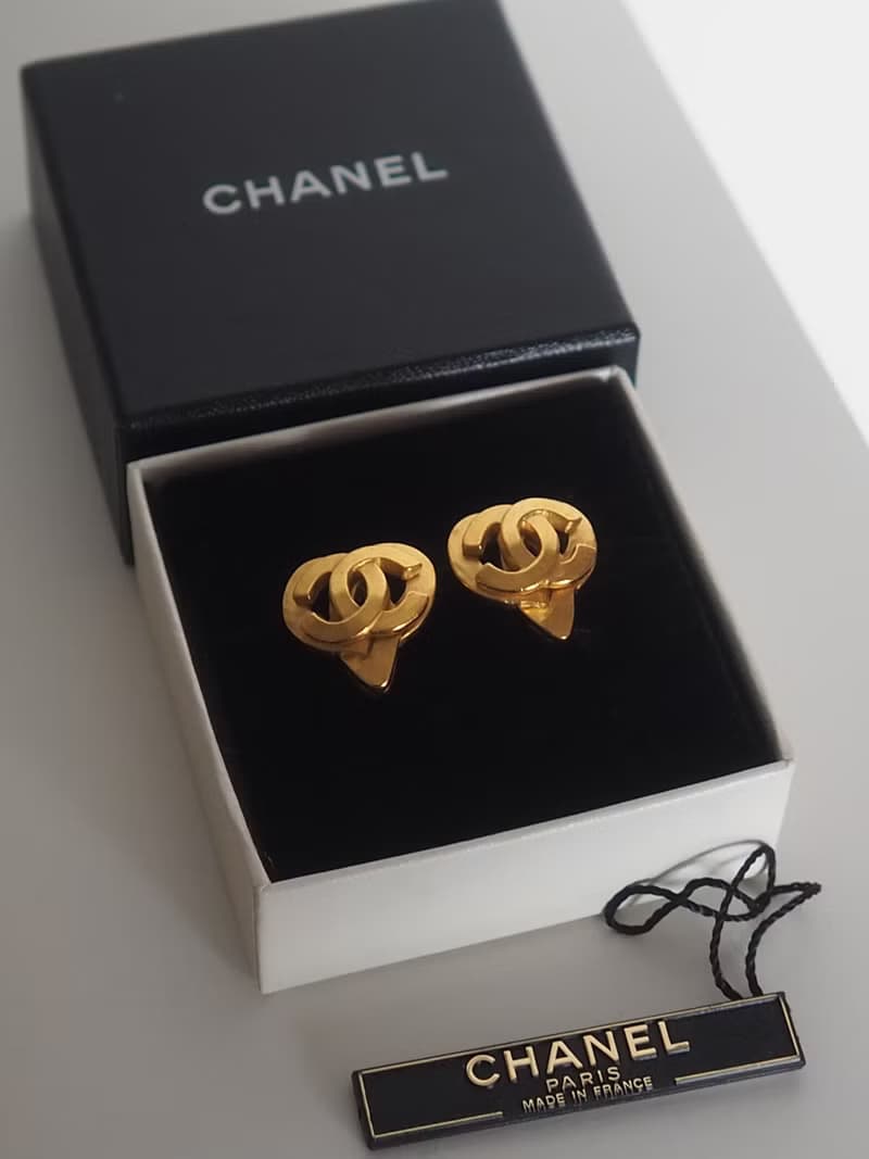 CHANEL シャネル ココ ハート イヤリング ゴールド ヴィンテージ