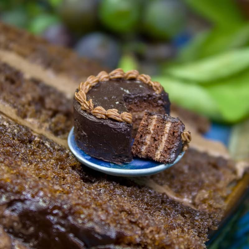 【數位】TUTORIAL Miniature chocolate cake Prague with polymer clay | PDF + video