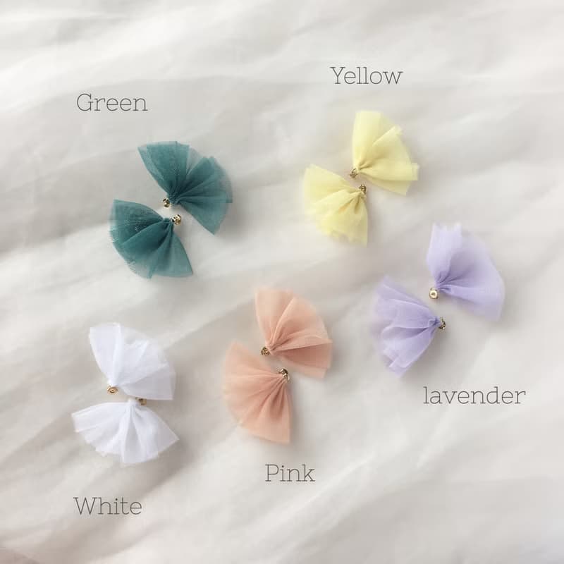 tulle earring backs ピアスキャッチのみ