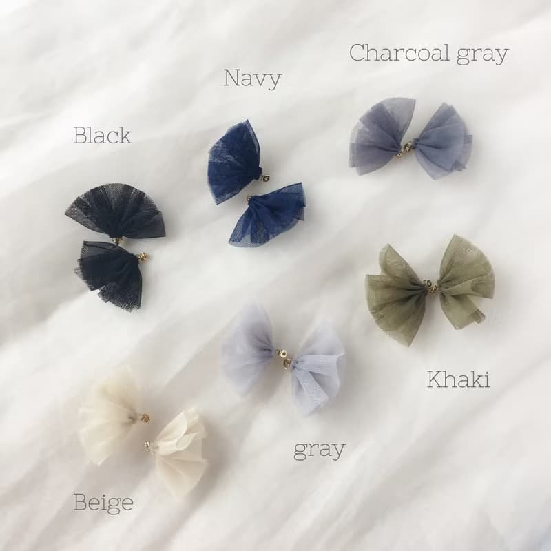 tulle earring backs ピアスキャッチのみ