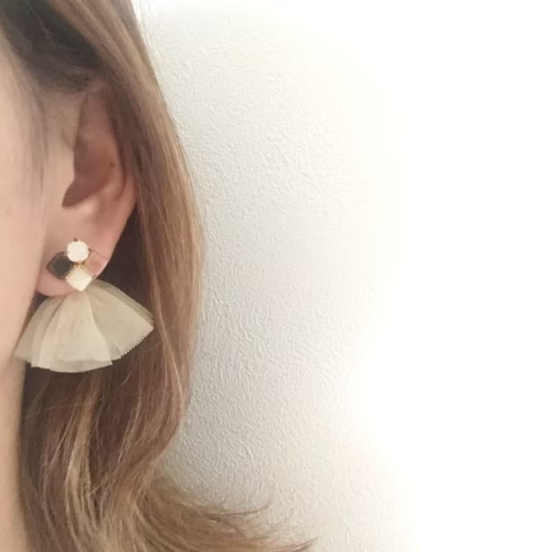 tulle earring backs ピアスキャッチのみ