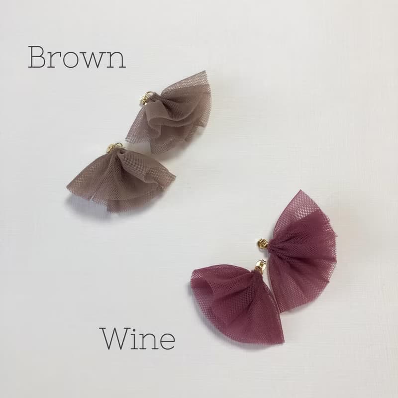 tulle earring backs ピアスキャッチのみ