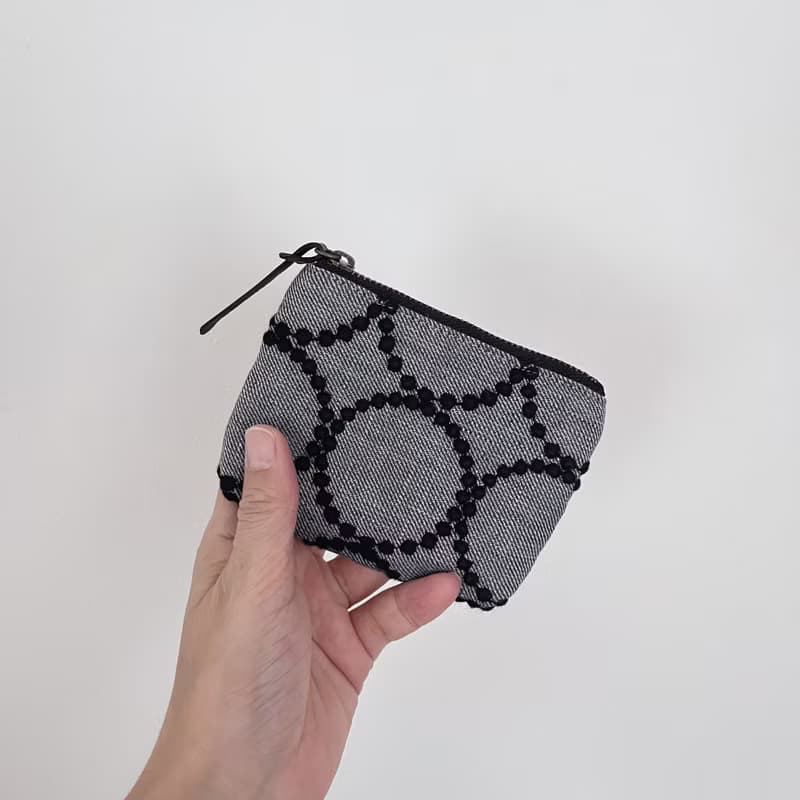 mina perhonen tambourine ミニポーチ　ネイビー　零錢包