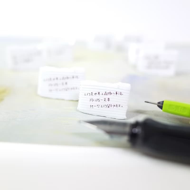 迷你隨手筆記 貼耳耳環 耳夾/耳針