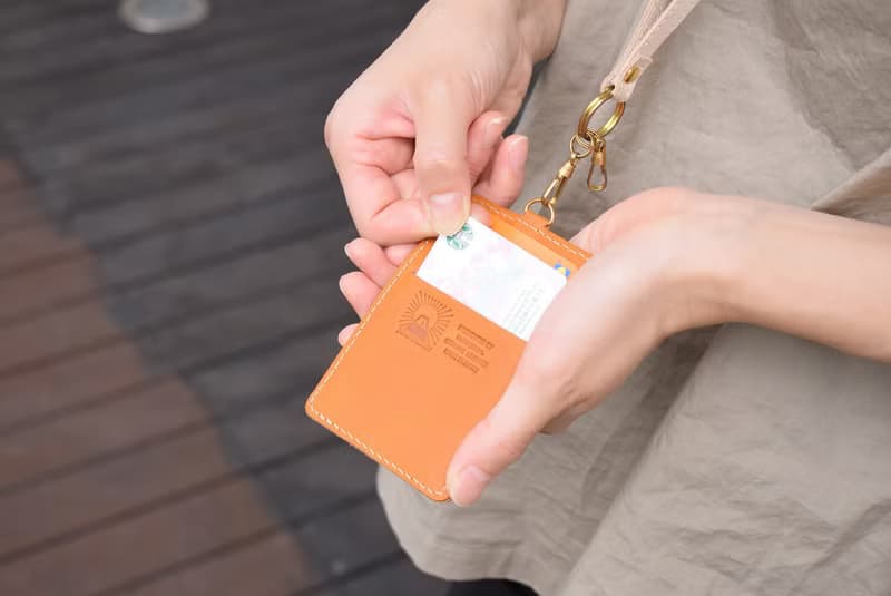 日本製 栃木皮革通行卡套 ID/IC卡套 Pass/ID case with strap