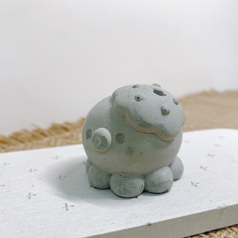 小章魚環保水泥擴香石線香座 交換禮物 聖誕