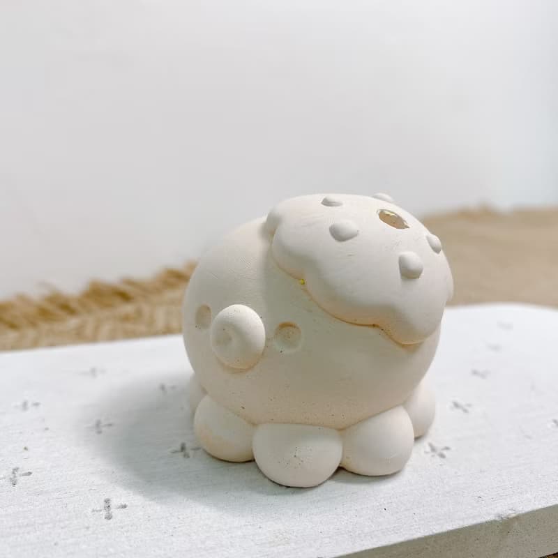 小章魚環保水泥擴香石線香座 交換禮物 聖誕