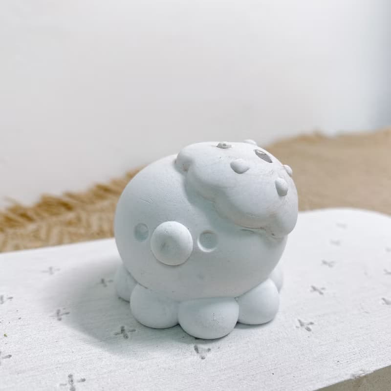 小章魚環保水泥擴香石線香座 交換禮物 聖誕