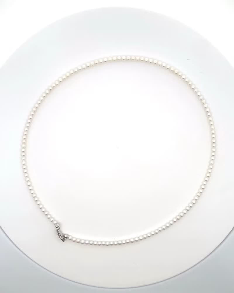 【典雅細緻】925純銀扣天然淡水珍珠項鍊 | 輕奢風格  精緻項鍊
