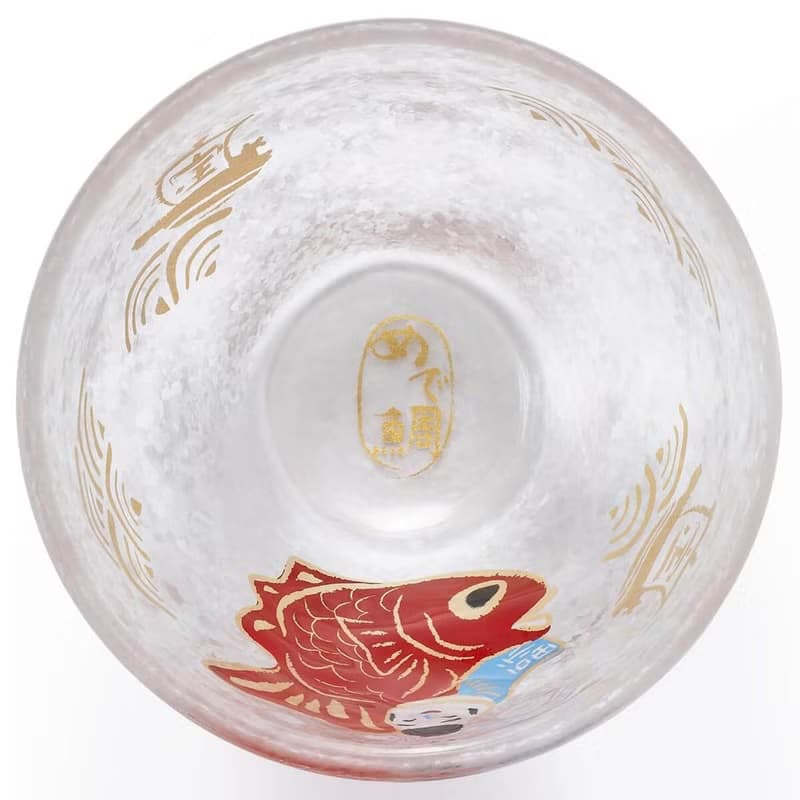 90cc【日本ADERIA】人氣吉祥物 紅鯛 招福杯