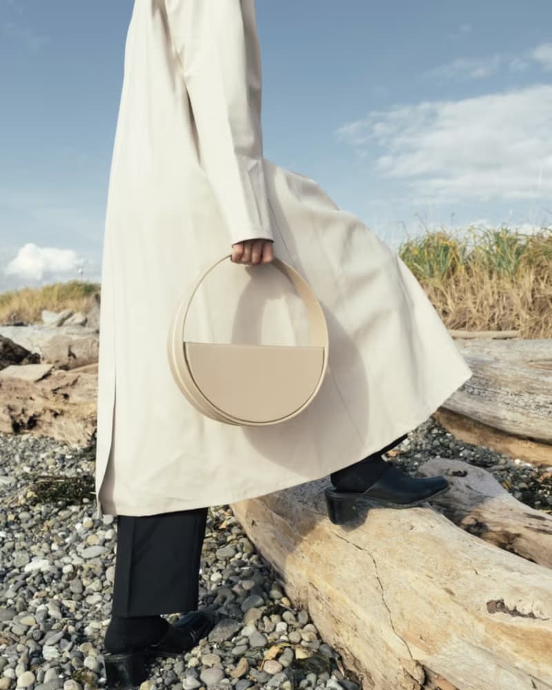 Re One Bag 玉米基純素皮革 手提包 圓包 米色