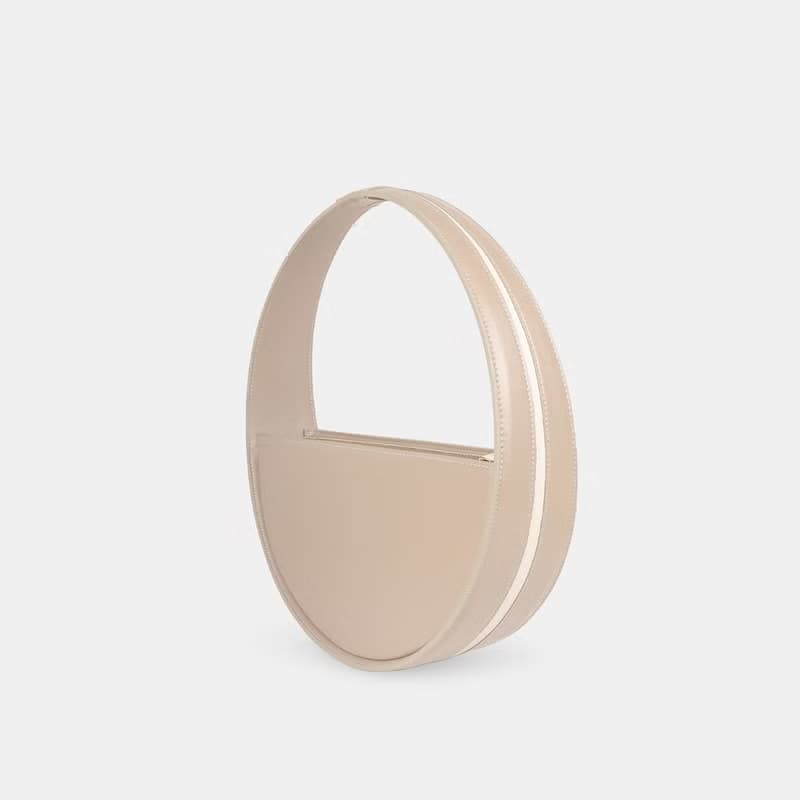 Re One Bag 玉米基純素皮革 手提包 圓包 米色