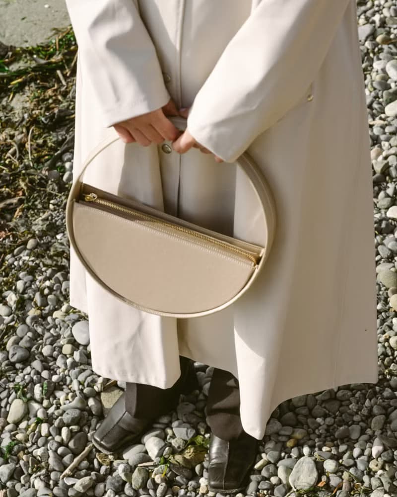 Re One Bag 玉米基純素皮革 手提包 圓包 米色