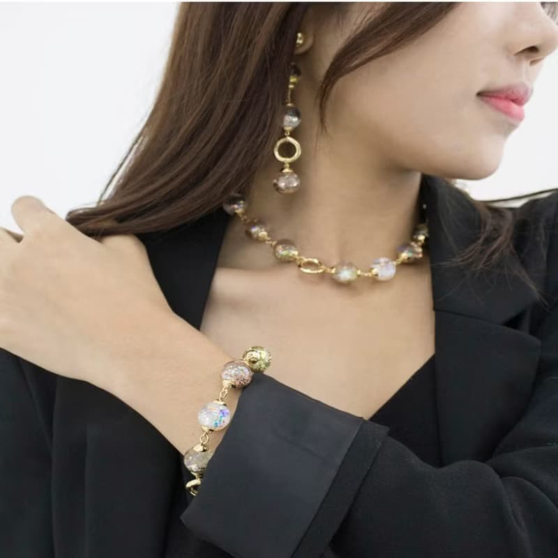 Glam Gold Snowball Bracelet