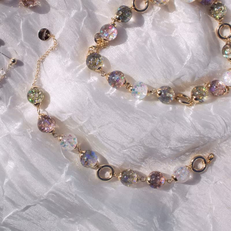 Glam Gold Snowball Bracelet