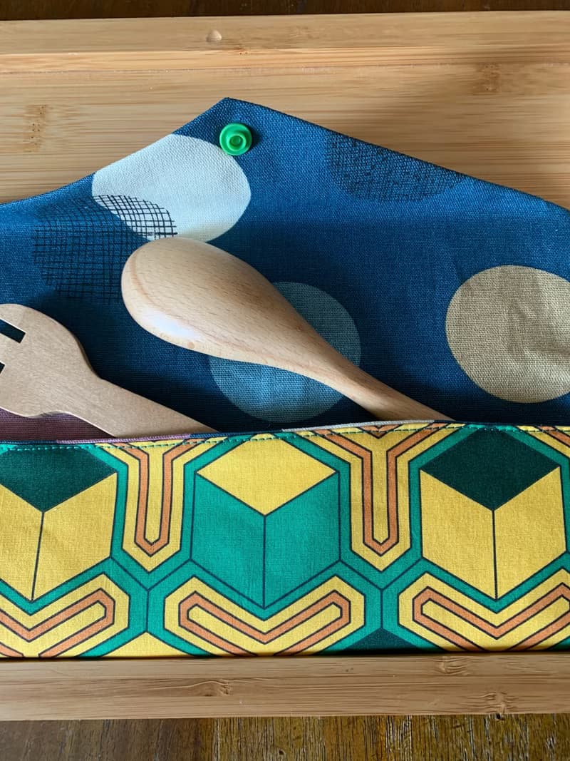 文青風環保純棉筷袋  鬼滅 和服 日本 潮物 收納 手作餐具袋 禮物