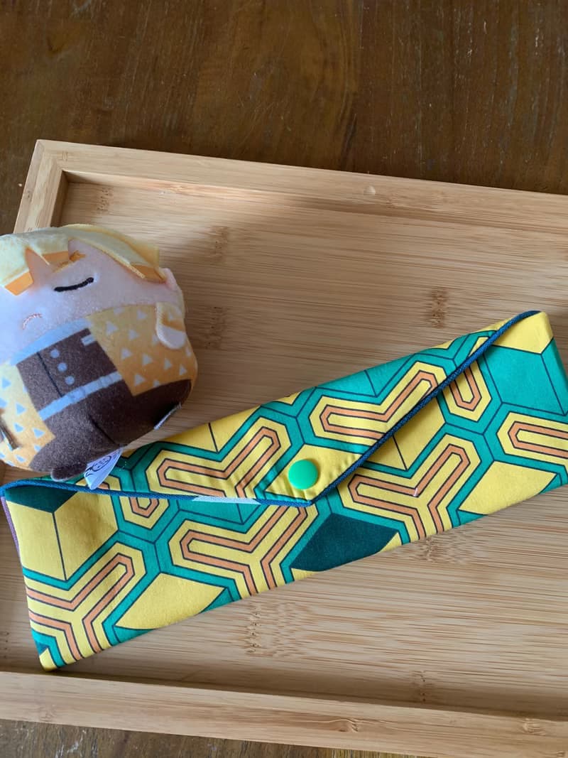 文青風環保純棉筷袋  鬼滅 和服 日本 潮物 收納 手作餐具袋 禮物