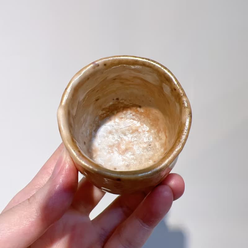柴燒志野茶杯