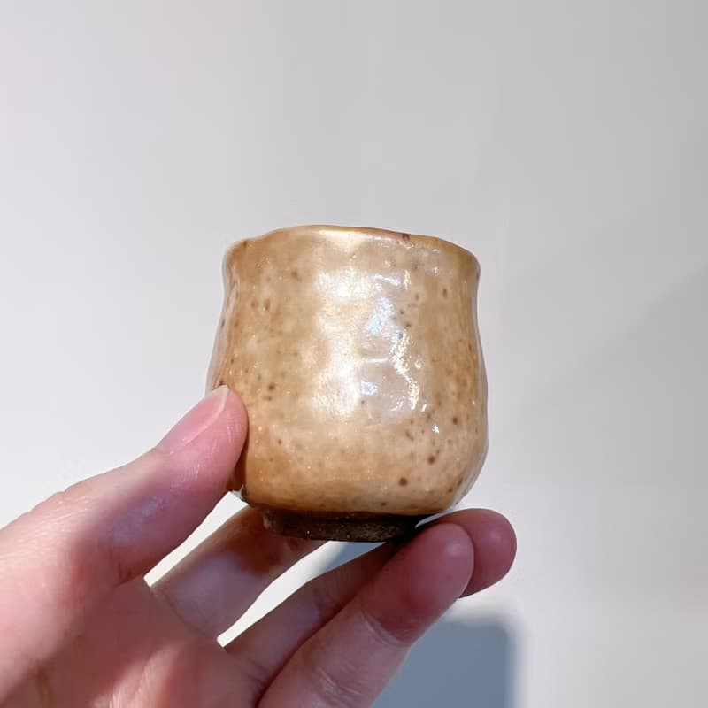 柴燒志野茶杯