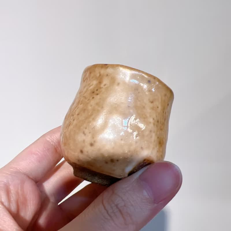 柴燒志野茶杯
