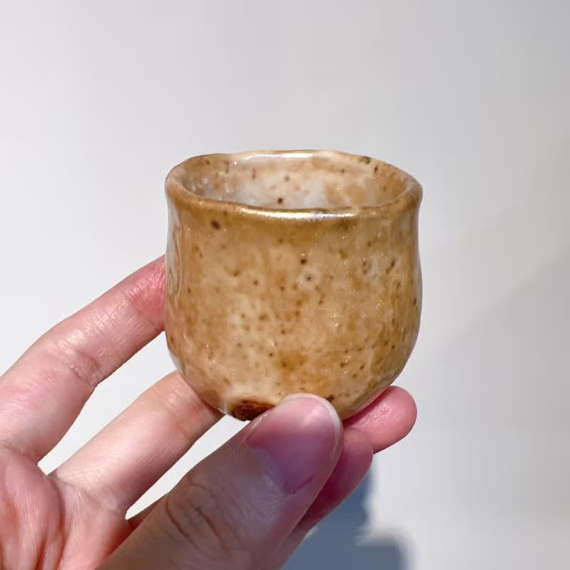 柴燒志野茶杯
