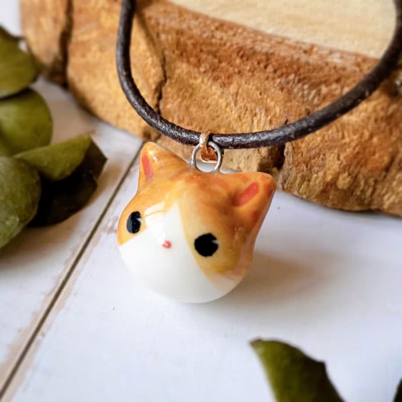 【擴香項鍊】香水精油項鍊 |小橘貓||擴香香氛禮盒