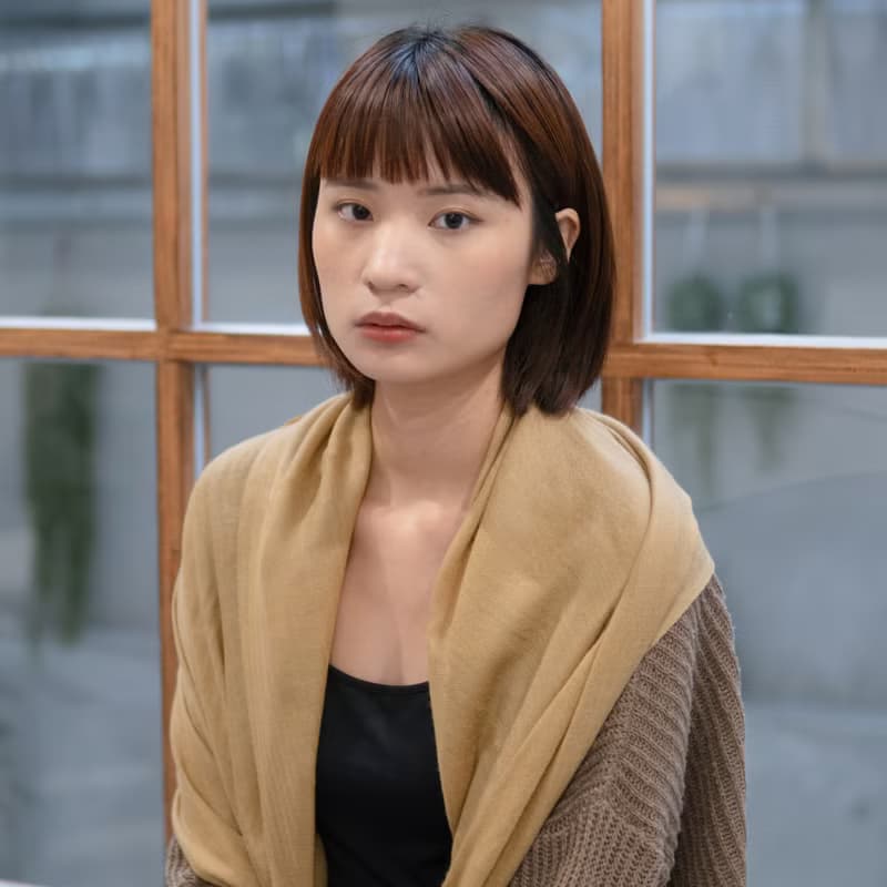 【保暖道具】喀什米爾 Cashmere 羊毛圍巾 - 焦糖
