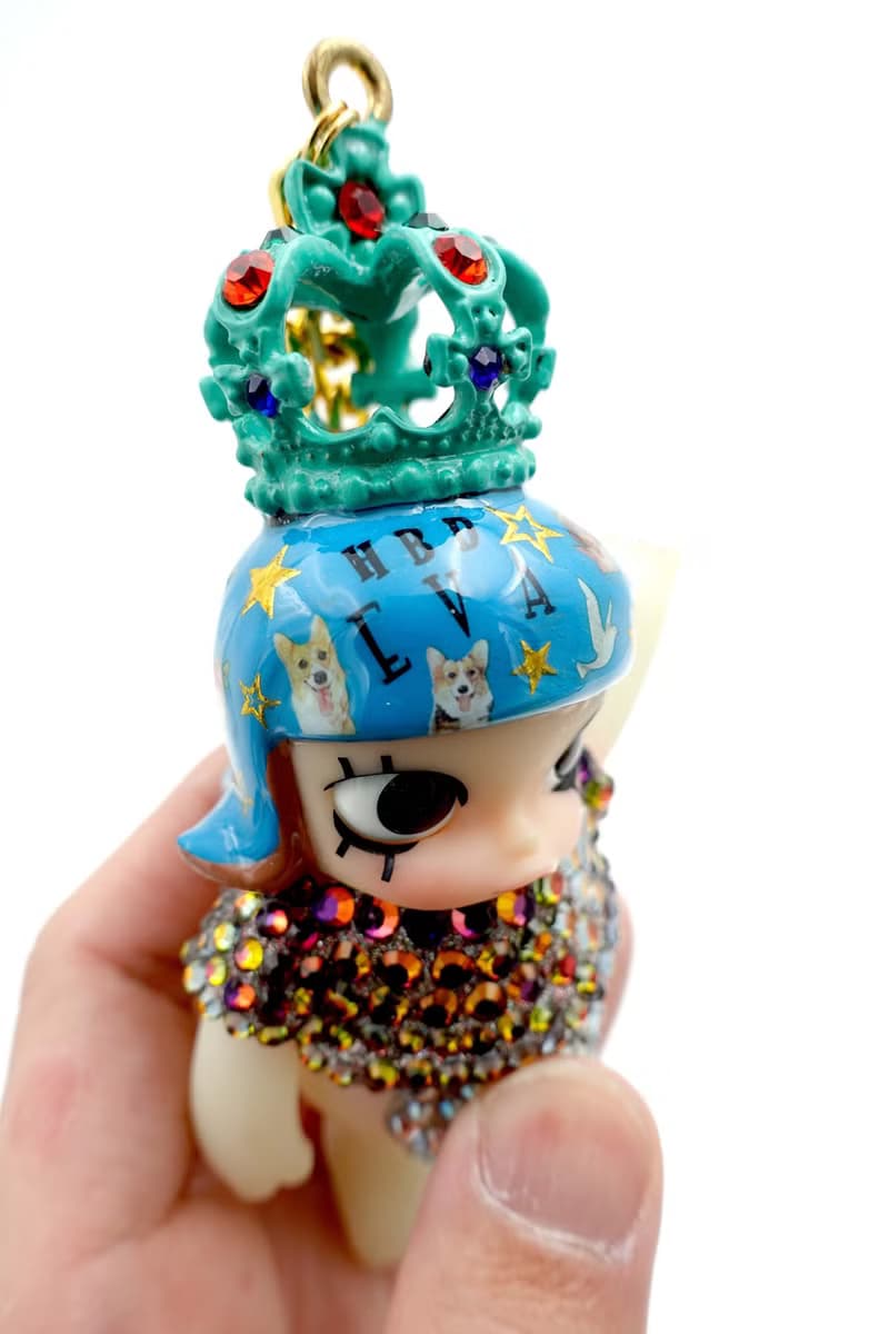 TIMBEE LO手工改裝MOLLY娃娃綴施華洛水晶手袋裝飾掛包包項鍊手鍊