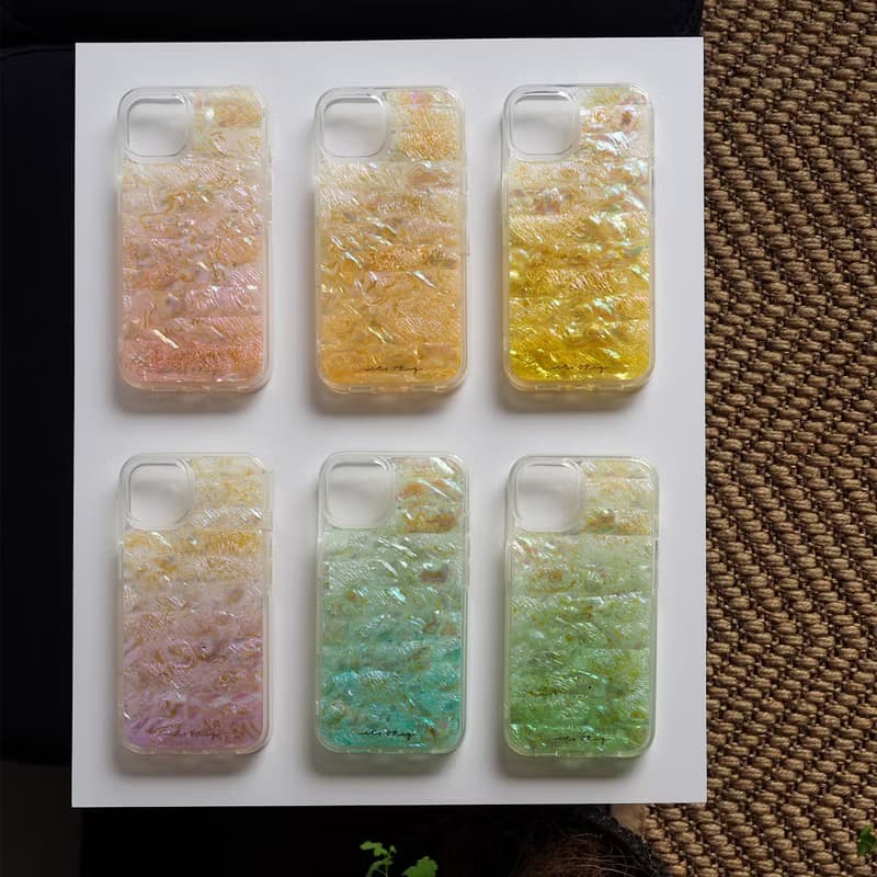 定製 鮑魚貝 iPhone手機殼 閃耀 金色 多色可選 禮物 設計 手工製