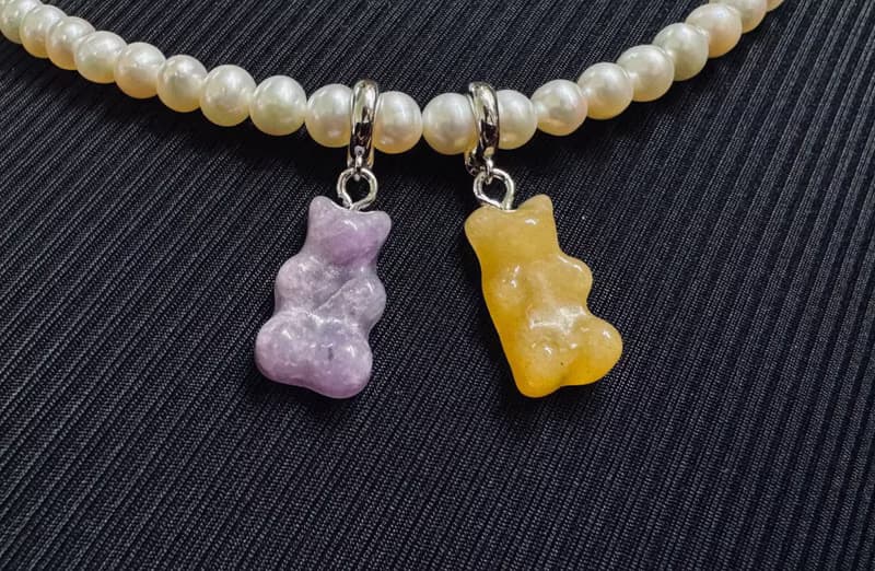 Sweet Bear - 玉髓小熊墜子 項鍊