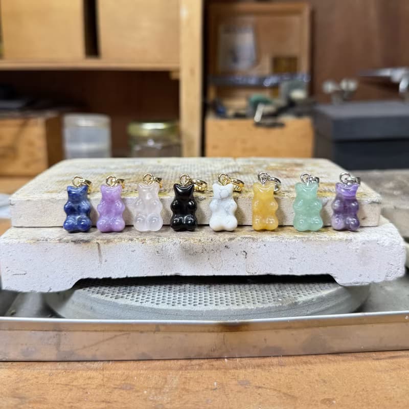 Sweet Bear - 玉髓小熊墜子 項鍊