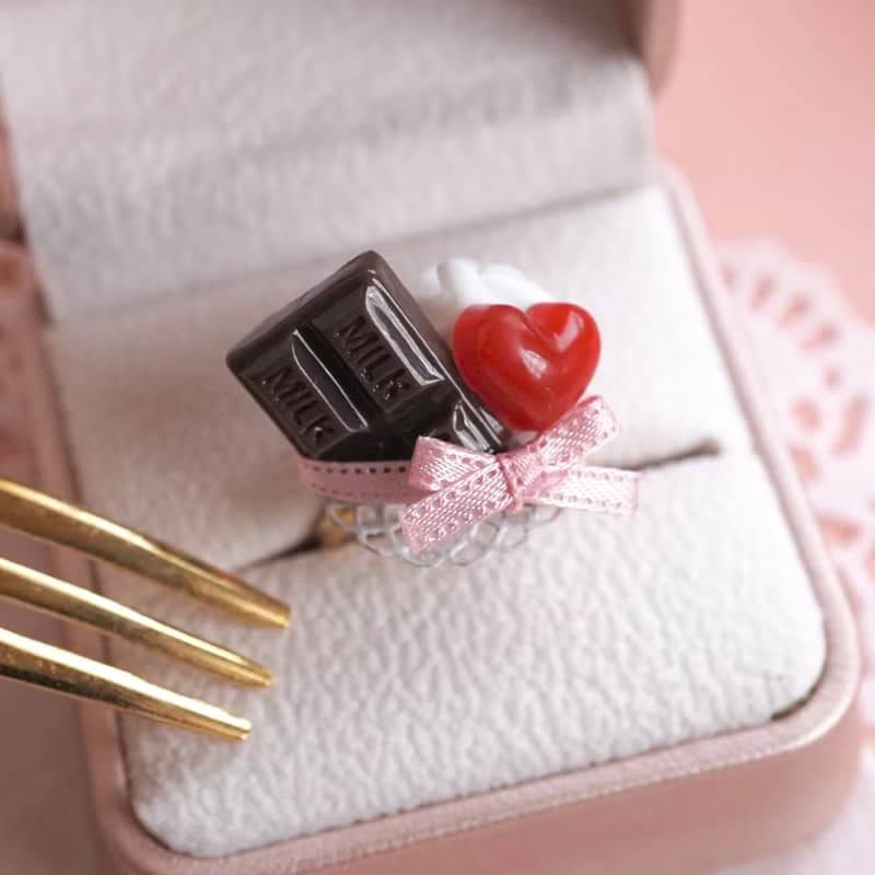 手作りチョコのリング