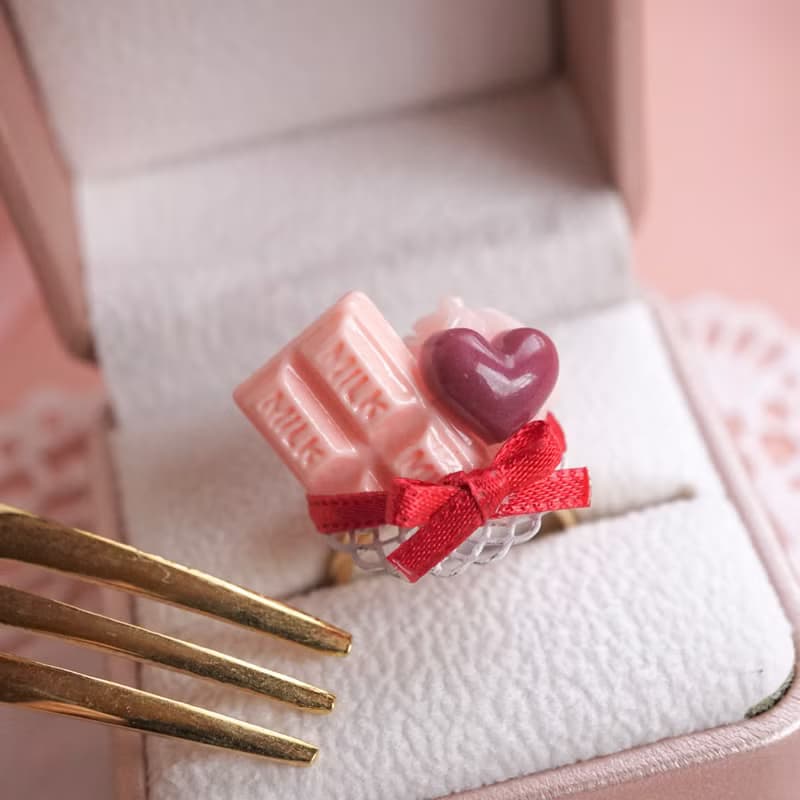 手作りチョコのリング