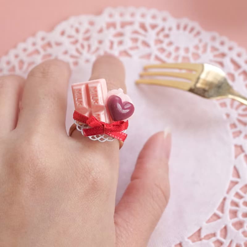 手作りチョコのリング