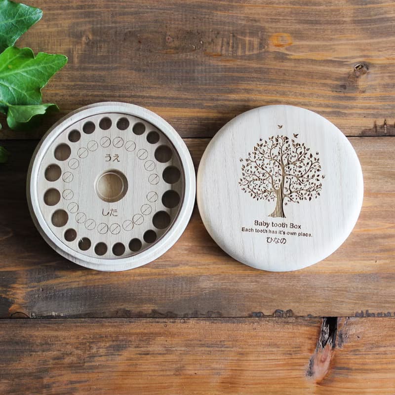 名入れ専用　樹　乳歯ケース　高級桐材使用　乳歯入れ　赤ちゃんの歯　フェアリーの歯　ギフト　プレゼント　出産祝い