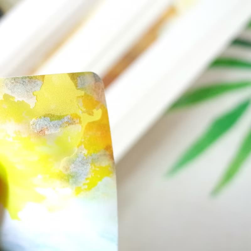 原創風景晨與昏之二日光暖雲 原創繪畫局部白墨PVC防水大貼紙